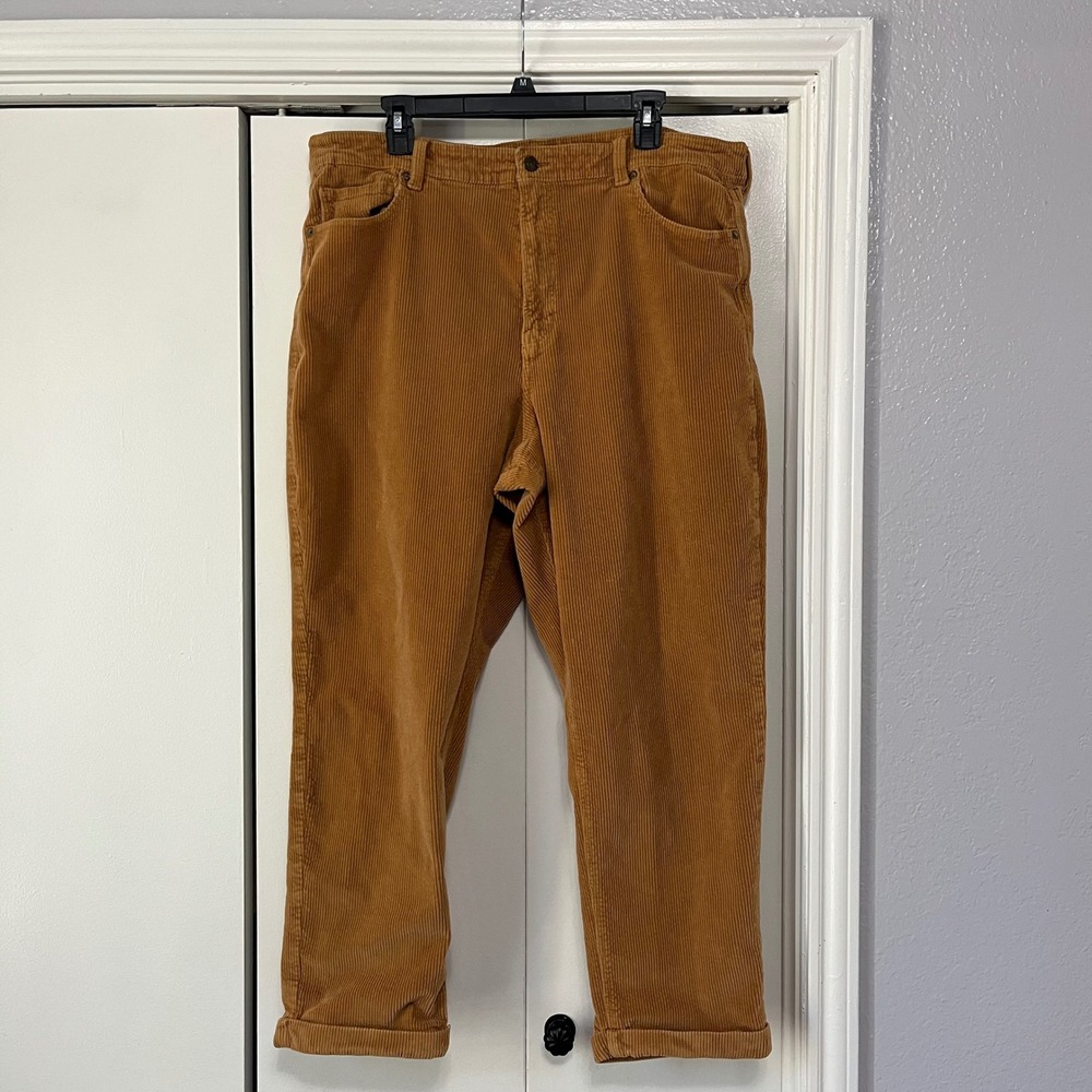 American Eagle Outfitters Women Corduroy Super Stretch Pants Caramel Tan Size 28